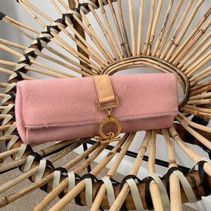 Versace Pink Ponyhair Clutch